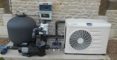 electric heater installation services with connected outdoor heating system equipment in Louisville, KY
