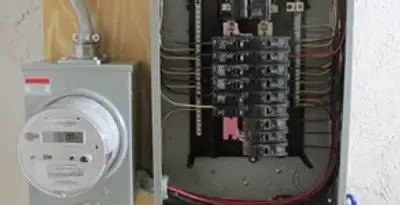 electrical panel upgrade service showing outdated electrical panel prepared for professional replacement in Louisville, KY