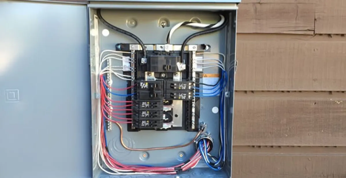 electrical panel upgrade service featuring newly installed electrical panel wired by licensed electricians in Louisville, KY