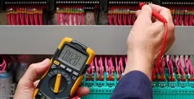 electrical service showing professional testing and troubleshooting of electrical panel by licensed electricians in Louisville, KY