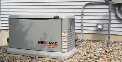 generator installation service featuring outdoor standby generator setup by licensed electricians in Louisville, KY