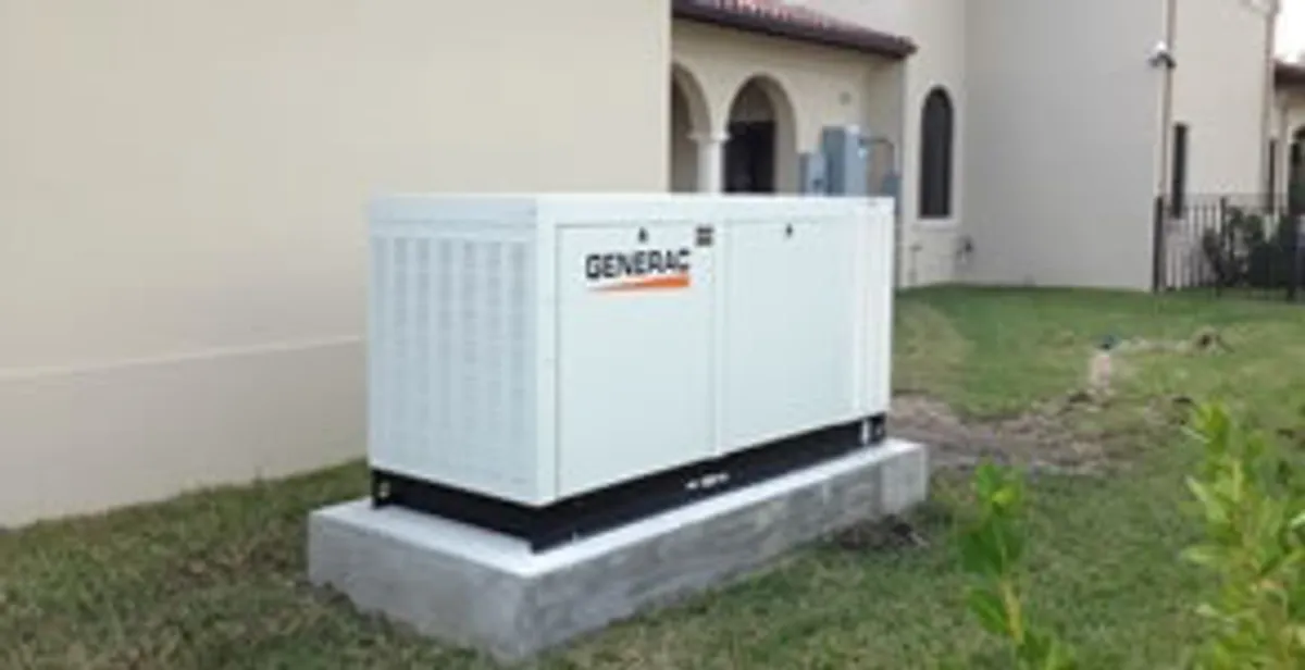 generator installation service showing standby generator professionally installed for residential power backup in Louisville, KY