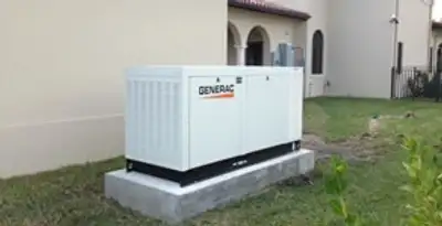 generator installation service showing standby generator professionally installed for residential power backup in Louisville, KY
