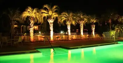 landscape lighting installation services illuminating outdoor recreational areas in Louisville, KY