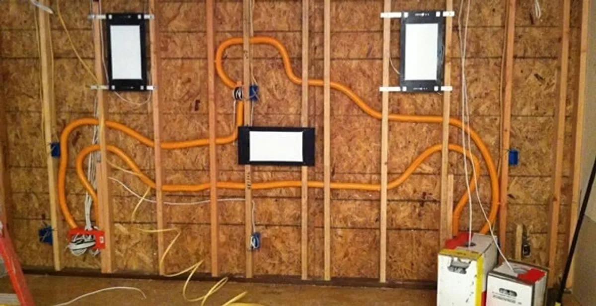 new construction wiring project displaying complete electrical system layout installed by professionals in Louisville, KY