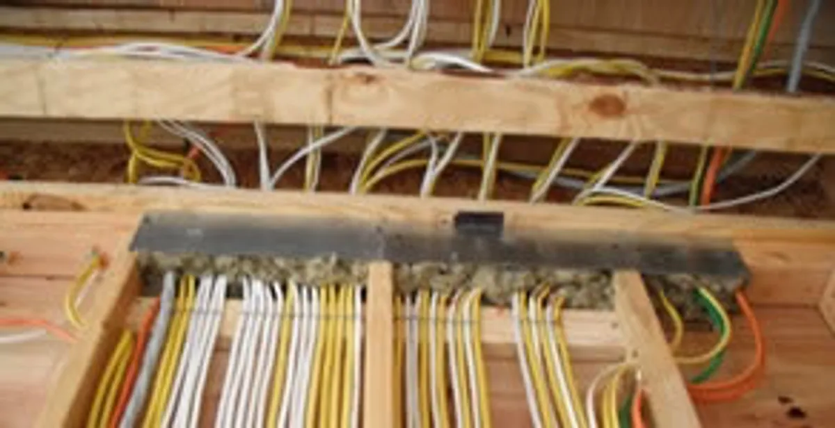 new construction wiring services with organized electrical rough-in performed by licensed electricians in Louisville, KY