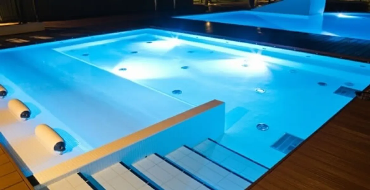 pool light installation and repair services providing modern illuminated pool lighting in Louisville, KY
