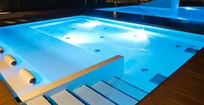 pool light installation and repair services providing modern illuminated pool lighting in Louisville, KY