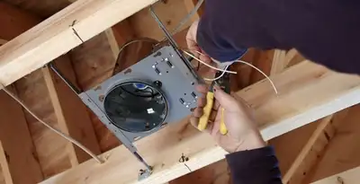 Professional recessed lighting installation with electrical wiring by licensed electricians in Louisville, KY