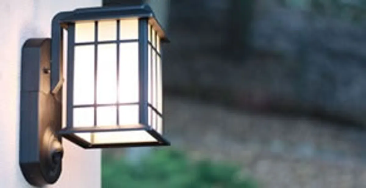 security light installation services with professionally mounted exterior wall light in Louisville, KY