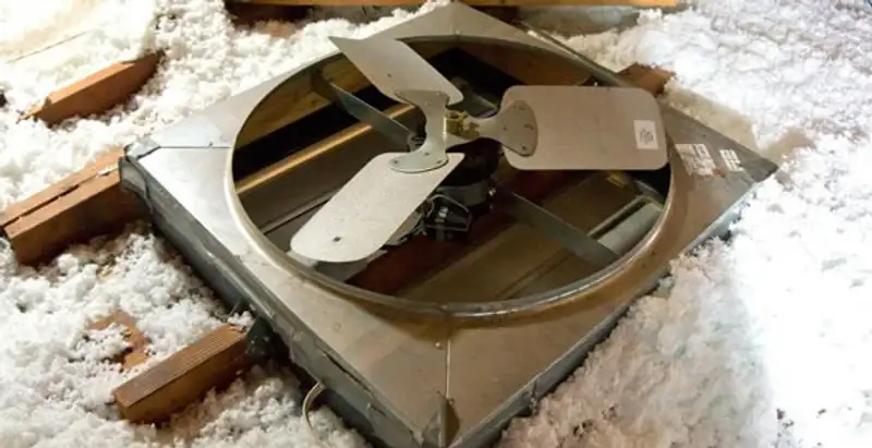 whole house fan installation services with attic-mounted ventilation unit in Louisville, KY