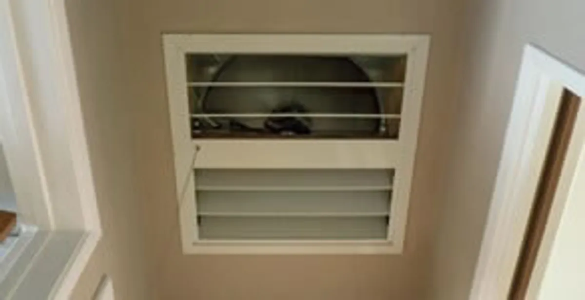 whole house fan installation services with ceiling-mounted ventilation system in Louisville, KY