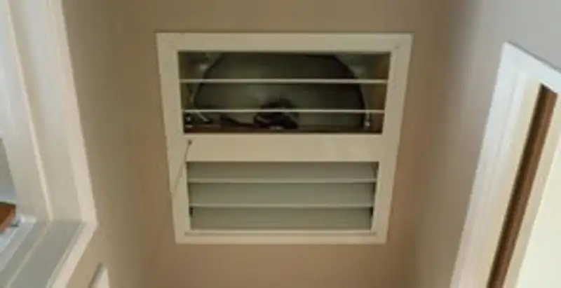 whole house fan installation services with ceiling-mounted ventilation system in Louisville, KY