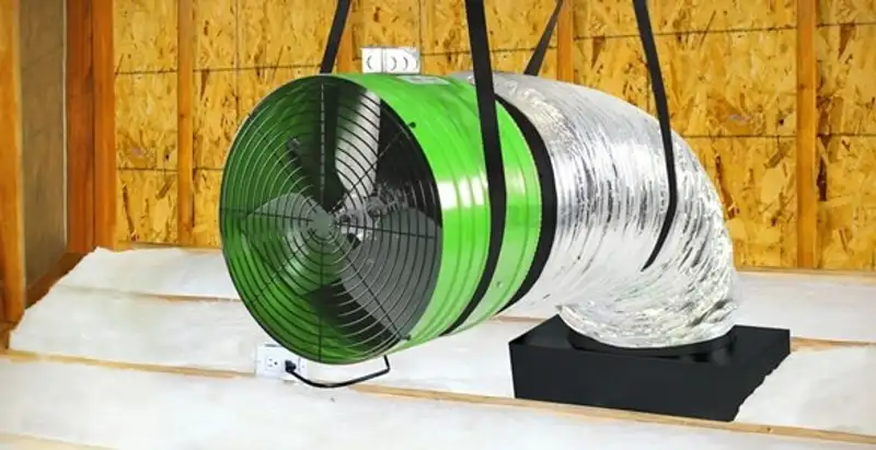 whole house fan installation services with professionally mounted ventilation fan system in Louisville, KY